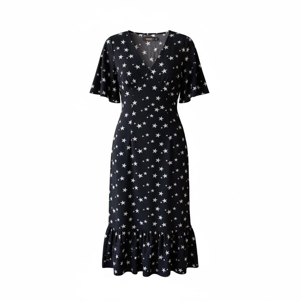 Stars Midi Dress Dark Romantic - Picture 8 of 8